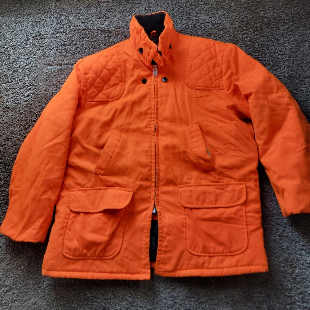 Vintage Sears Ted Williams Hunting Jacket Orange